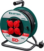 KRAFTOOL P-315, ПВС 3х1.5 50м, 3500Вт IP44, Силовой удлинитель на катушке (55084-50)55084-50 KRAFTOOL P-315, ПВС 3х1.5 50м, 3500Вт IP44, Силовой удлинитель на катушке (55084-50)55084-50